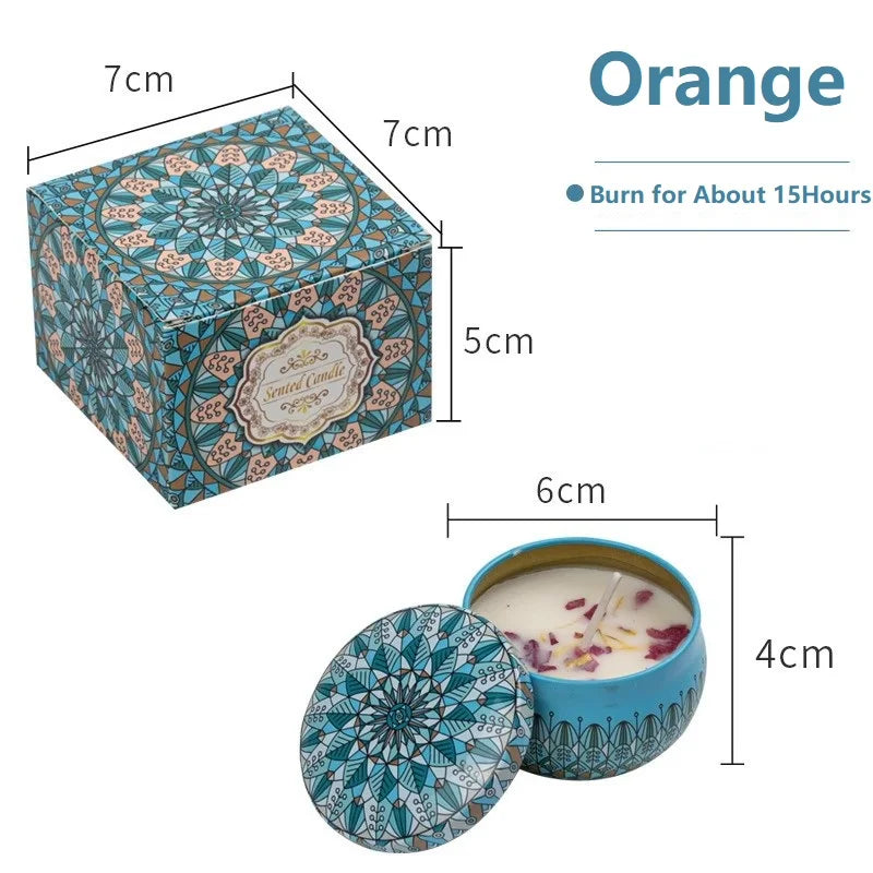 Vintage Soy Wax Scented Candle Jars (1/4PCS)