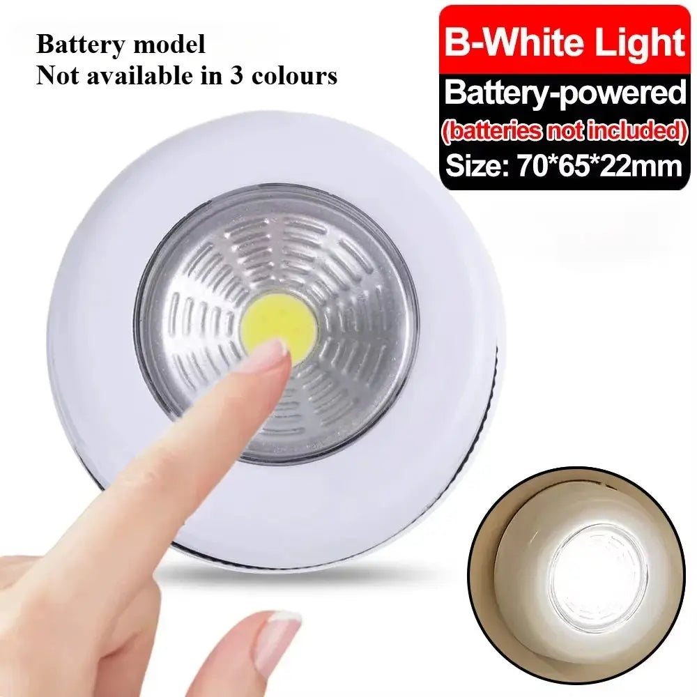 LED Portable USB Rechargeable Night Light – Round Design