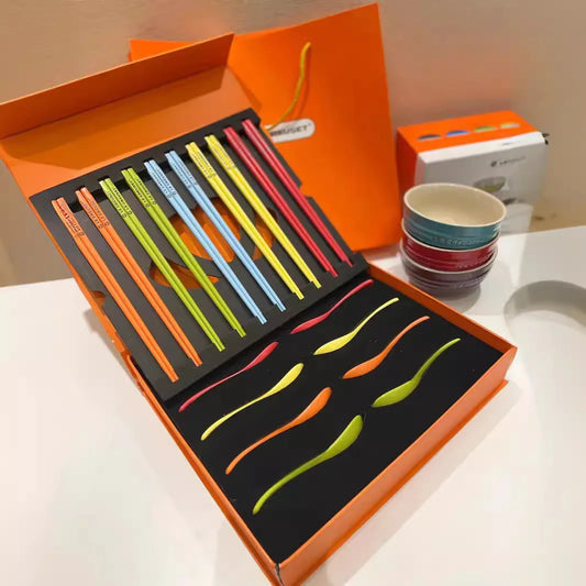 Rainbow Ceramic Chopsticks Dining Set