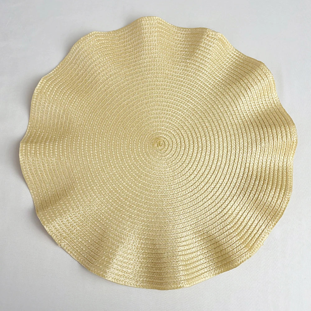Round Woven Heat-Resistant Dining Placemats 6PCS