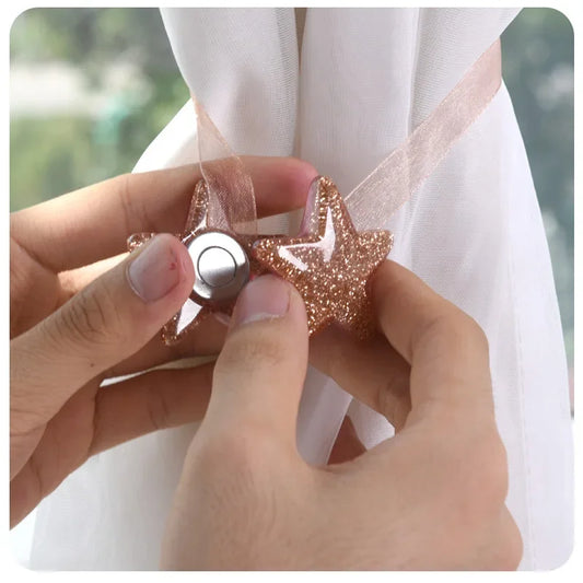Magnetic Pentagram Curtain Tieback Clips