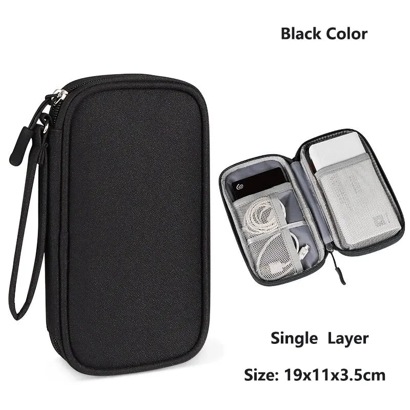 Waterproof Portable Cable & Charger Storage Bag