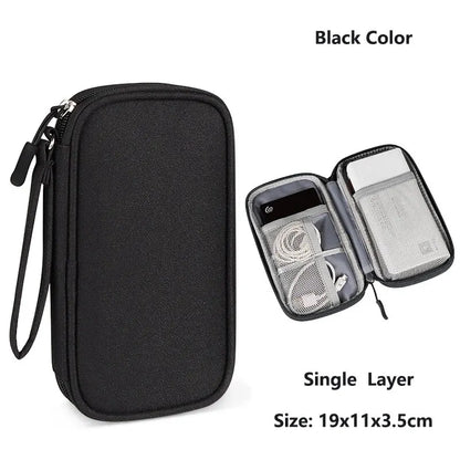 Waterproof Portable Cable & Charger Storage Bag