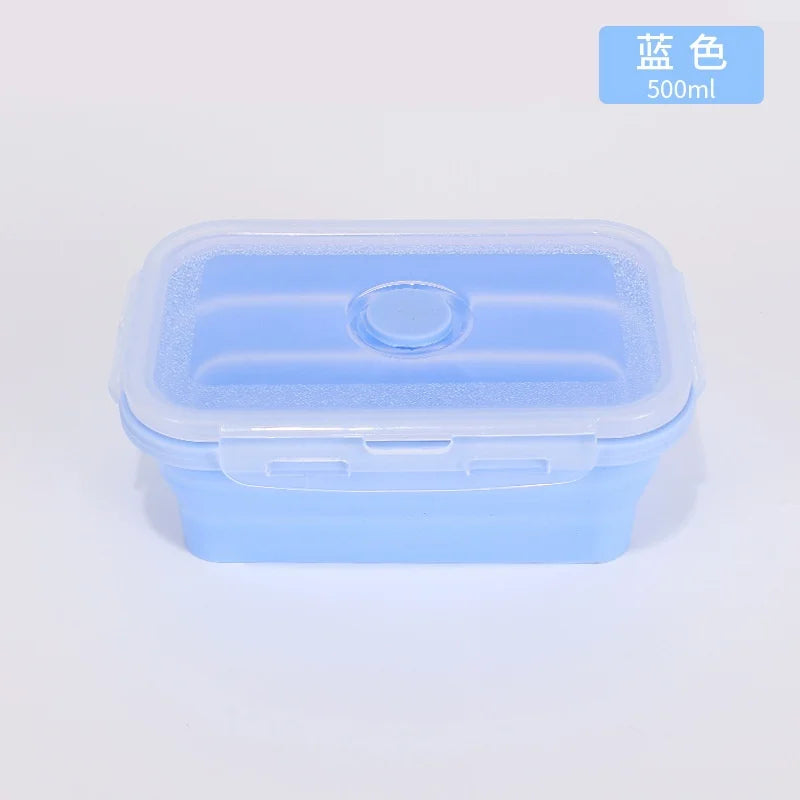 4PCS Collapsible Silicone Food Storage Containers with Lids