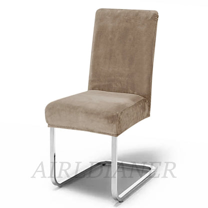 Soft Velvet Stretch Chair Cover – Solid Color