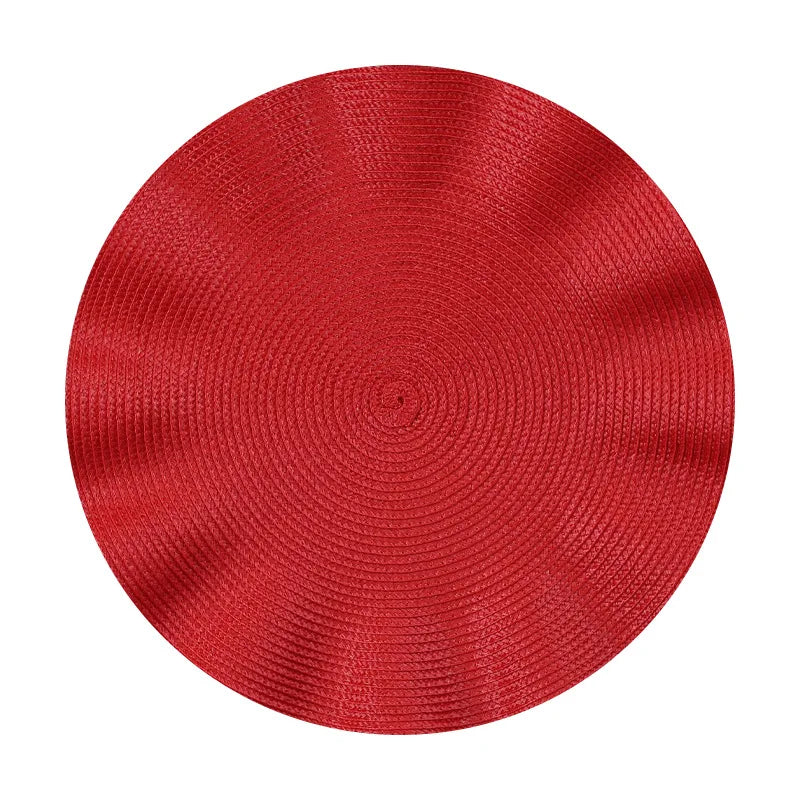Round Woven Heat-Resistant Dining Placemats 6PCS