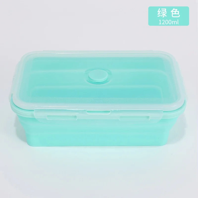 4PCS Collapsible Silicone Food Storage Containers with Lids