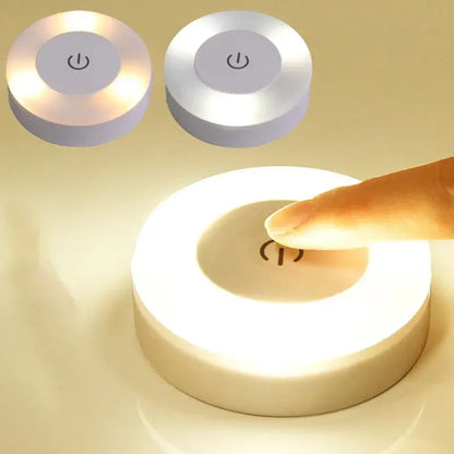 LED Portable USB Rechargeable Night Light – Round Design