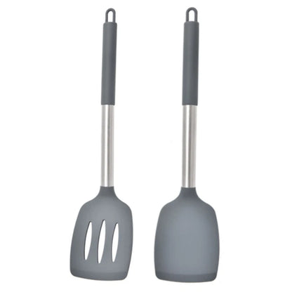 Heat-Resistant Silicone Spatula Set 2PCS