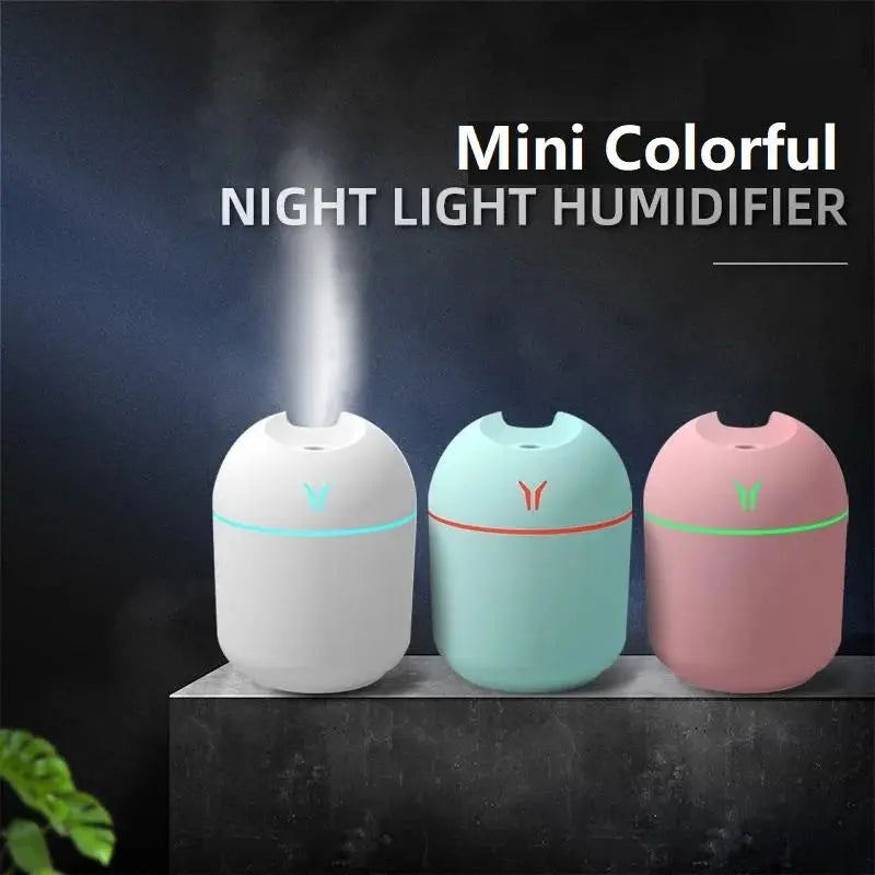 250ML USB Mini Ultrasonic Air Humidifier & Aroma Diffuser