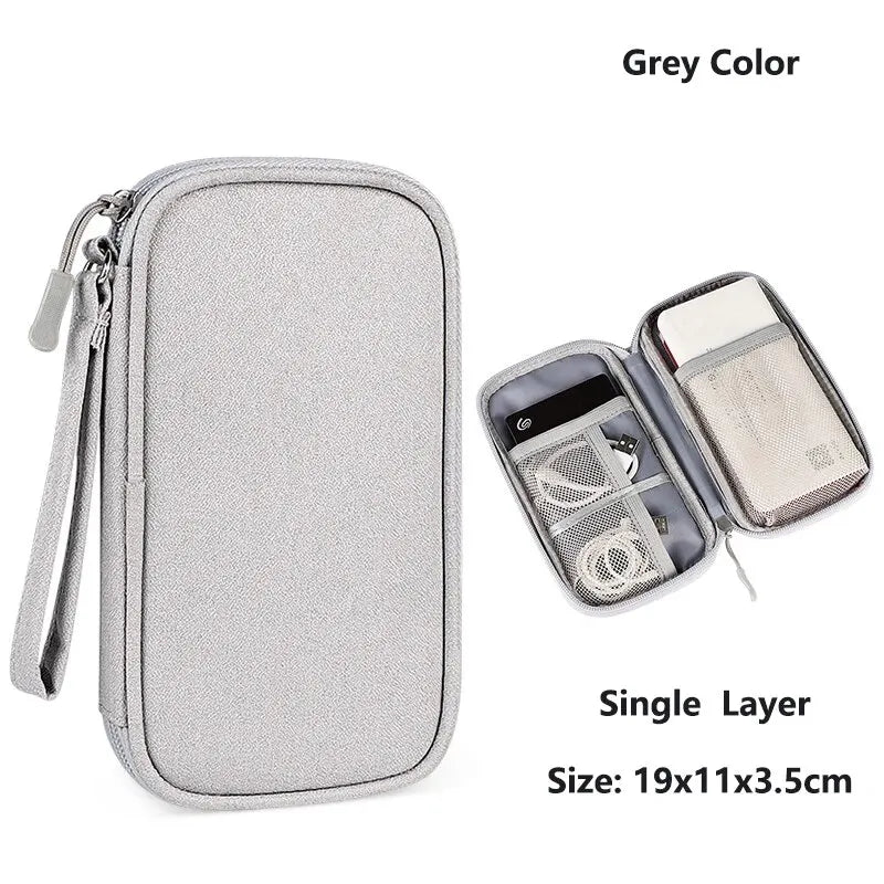 Waterproof Portable Cable & Charger Storage Bag