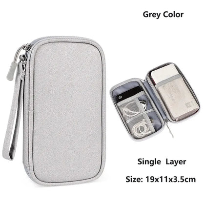 Waterproof Portable Cable & Charger Storage Bag