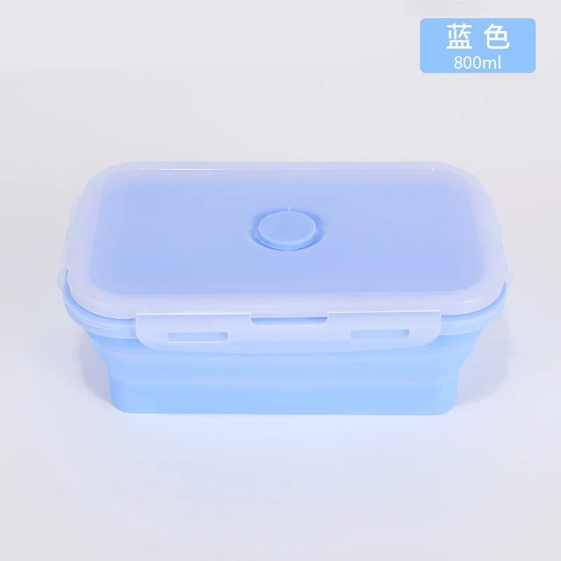 4PCS Collapsible Silicone Food Storage Containers with Lids