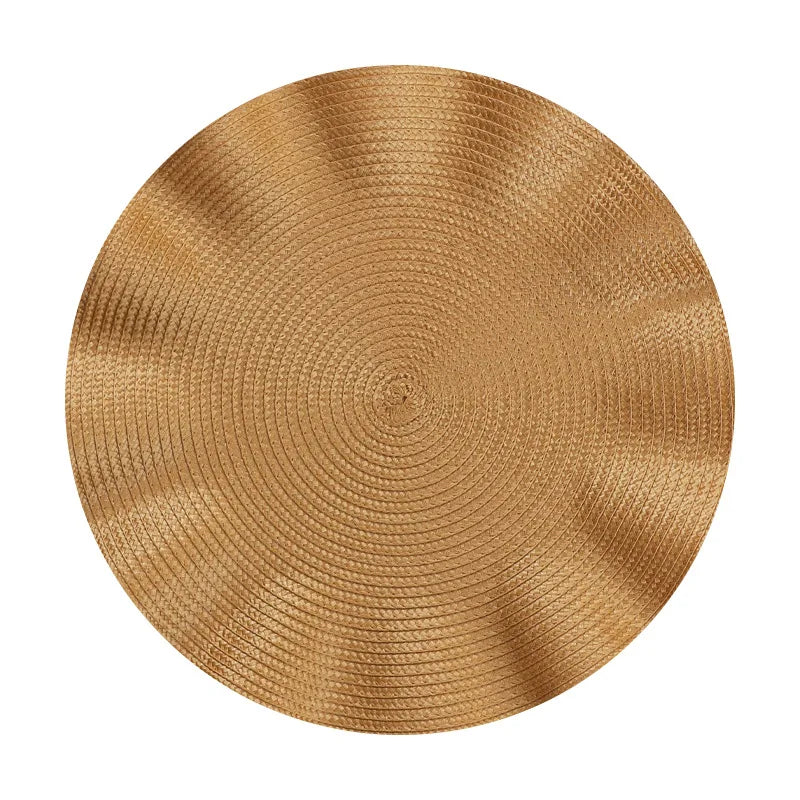 Round Woven Heat-Resistant Dining Placemats 6PCS