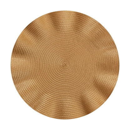 Round Woven Heat-Resistant Dining Placemats 6PCS