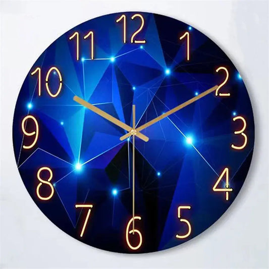 12-Inch Geometric Wall Clock with Silent Quartz Movement