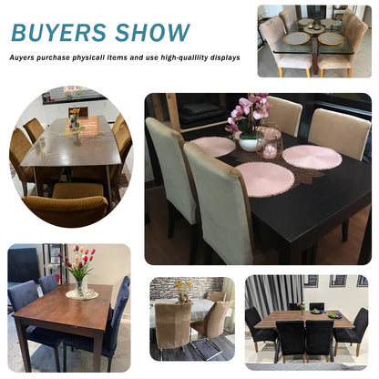 Soft Velvet Stretch Chair Cover – Solid Color