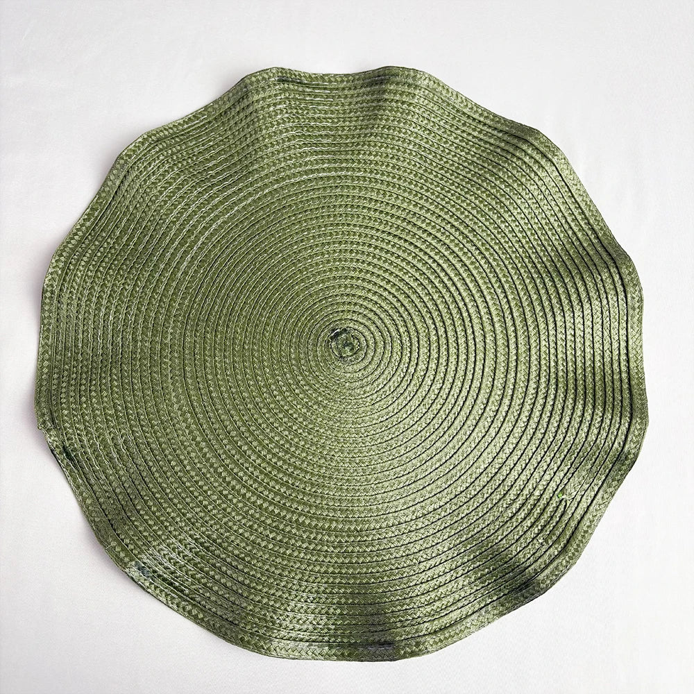Round Woven Heat-Resistant Dining Placemats 6PCS