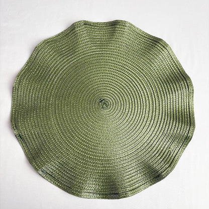 Round Woven Heat-Resistant Dining Placemats 6PCS