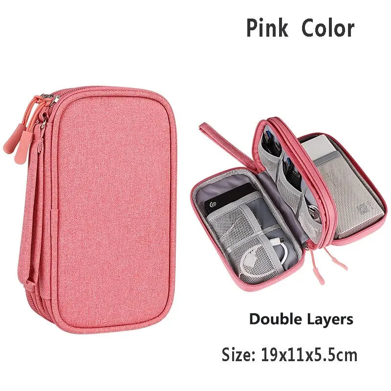 Waterproof Portable Cable & Charger Storage Bag
