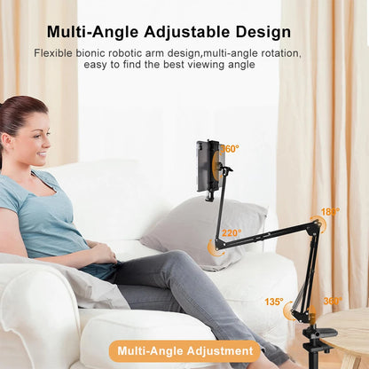 Adjustable Rotatable Tablet & Phone Stand for Bed