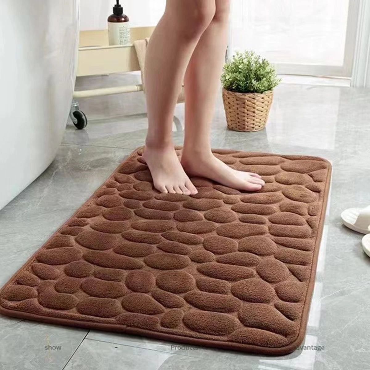 3D Non-Slip Absorbent Bathroom Mat