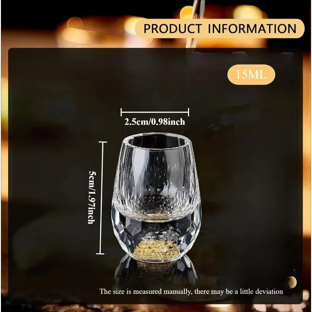 Crystal Wine Glass Set 15ML – Luxurious & BPA-Free