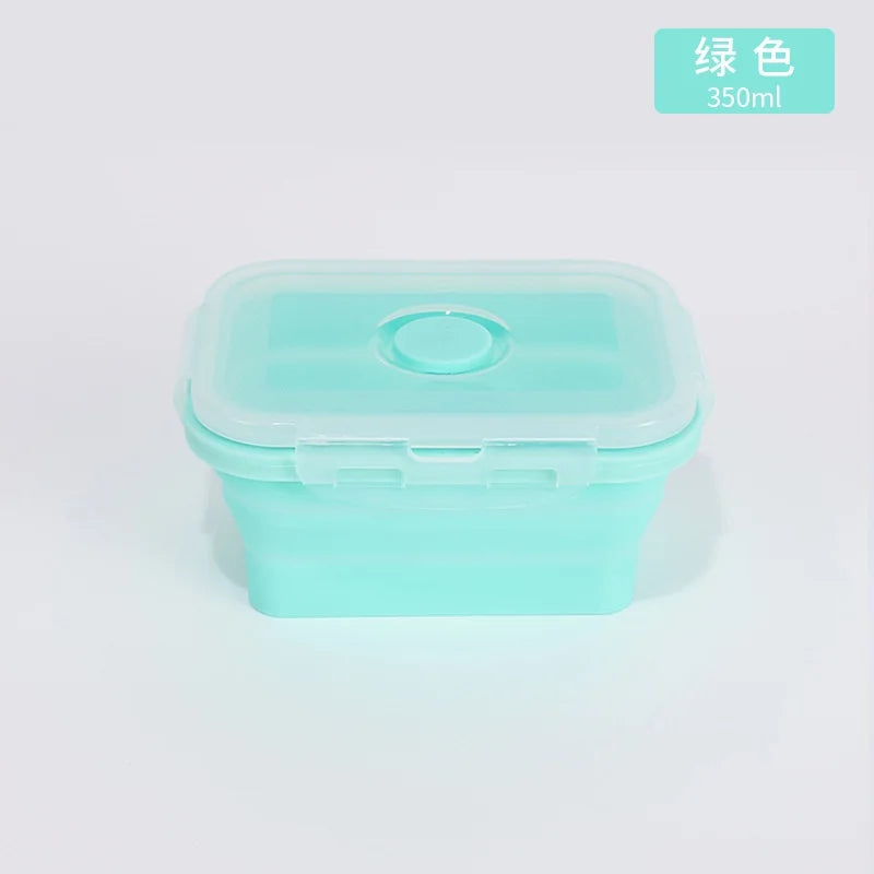 4PCS Collapsible Silicone Food Storage Containers with Lids