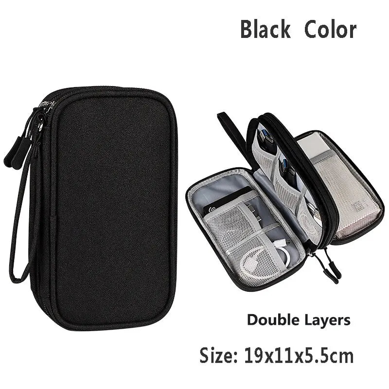 Waterproof Portable Cable & Charger Storage Bag