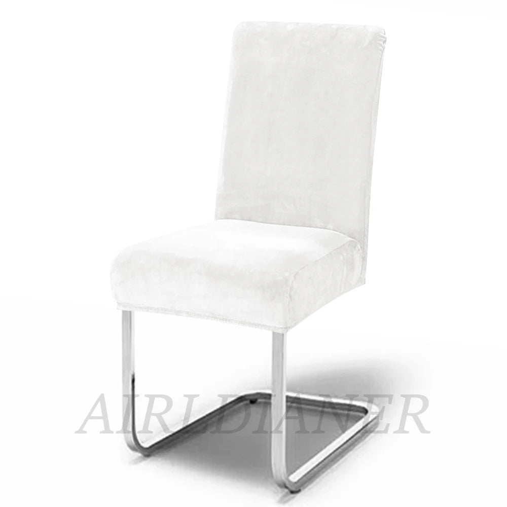 Soft Velvet Stretch Chair Cover – Solid Color