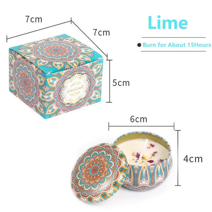 Vintage Soy Wax Scented Candle Jars (1/4PCS)