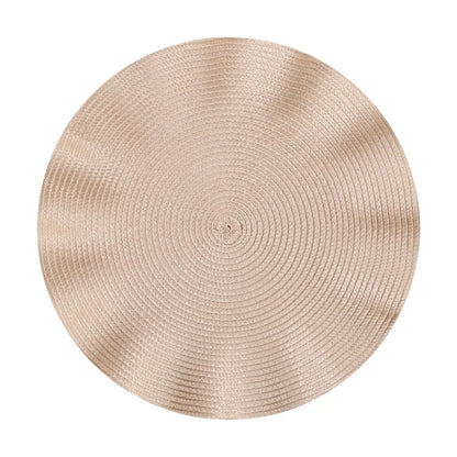 Round Woven Heat-Resistant Dining Placemats 6PCS