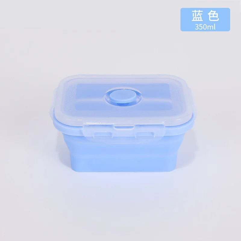 4PCS Collapsible Silicone Food Storage Containers with Lids