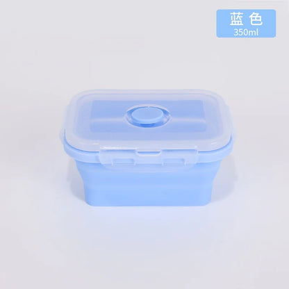 4PCS Collapsible Silicone Food Storage Containers with Lids