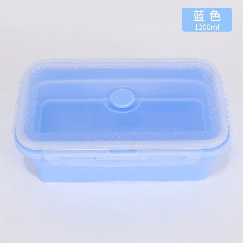 4PCS Collapsible Silicone Food Storage Containers with Lids