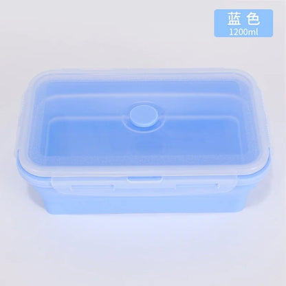 4PCS Collapsible Silicone Food Storage Containers with Lids