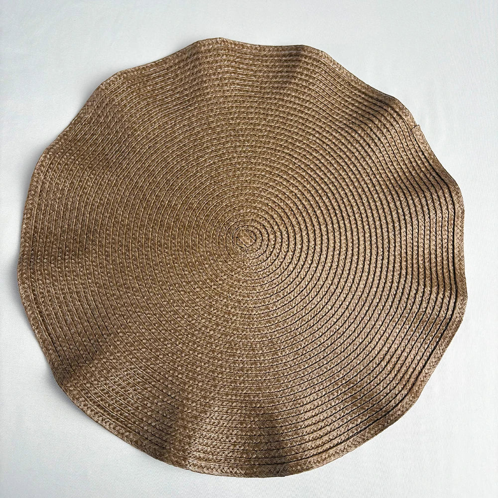 Round Woven Heat-Resistant Dining Placemats 6PCS