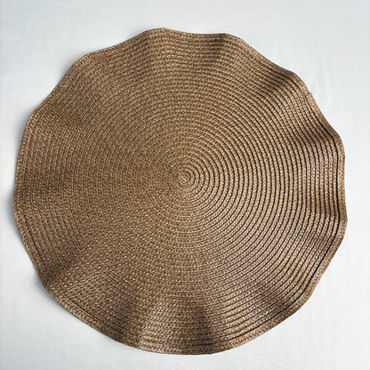 Round Woven Heat-Resistant Dining Placemats 6PCS
