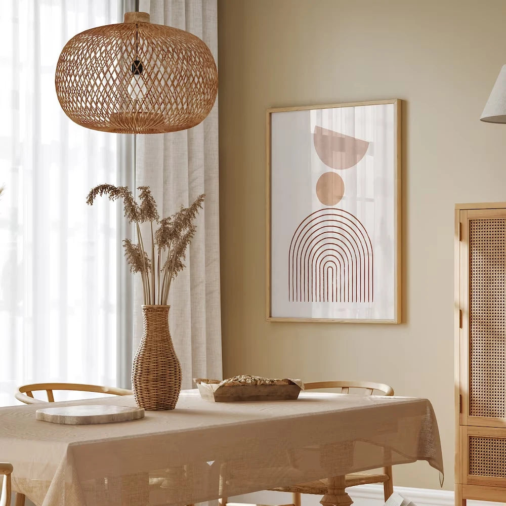 Frameless Bohemian Abstract Geometric Canvas Wall Art