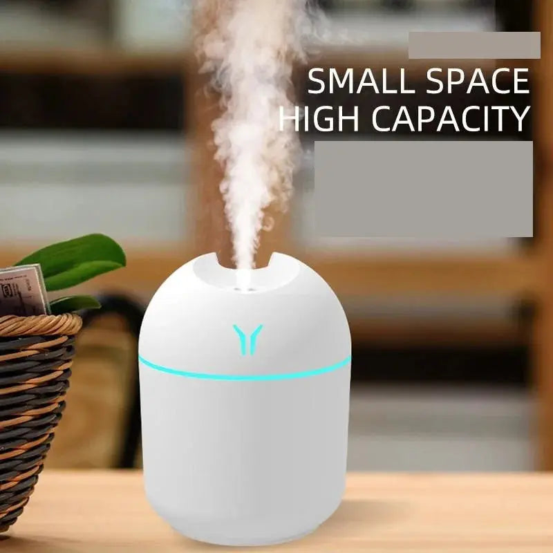 250ML USB Mini Ultrasonic Air Humidifier & Aroma Diffuser