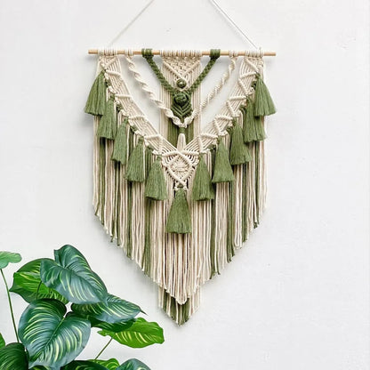 Macrame Woven Boho Wall Hanging Tapestry