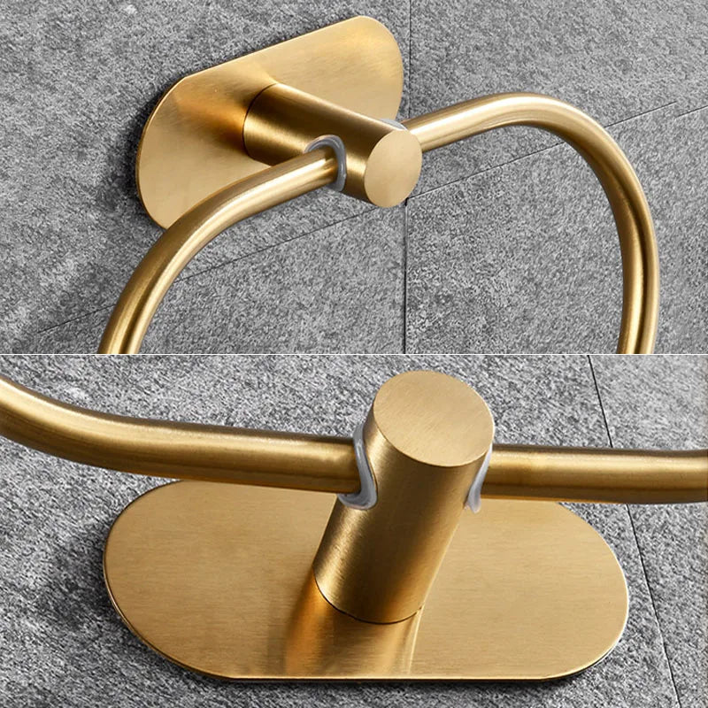 Self-Adhesive Stainless Steel Towel Holder