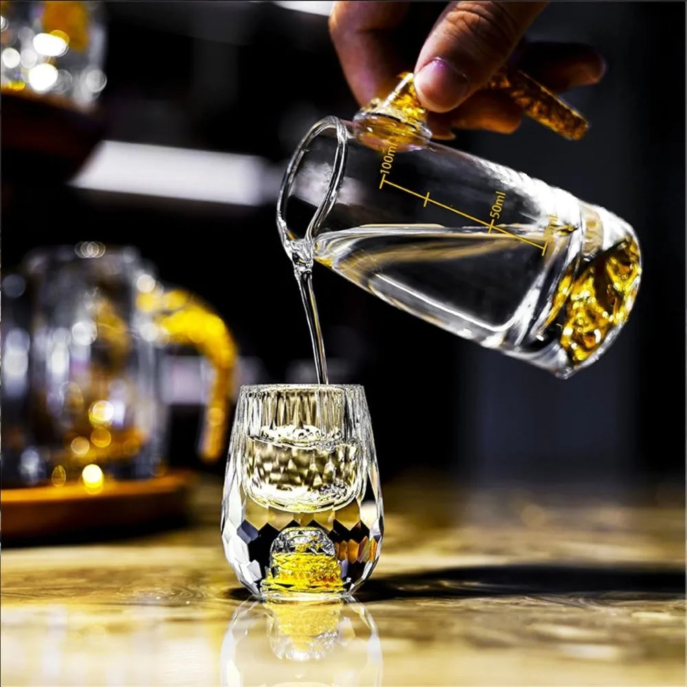 Crystal Wine Glass Set 15ML – Luxurious & BPA-Free