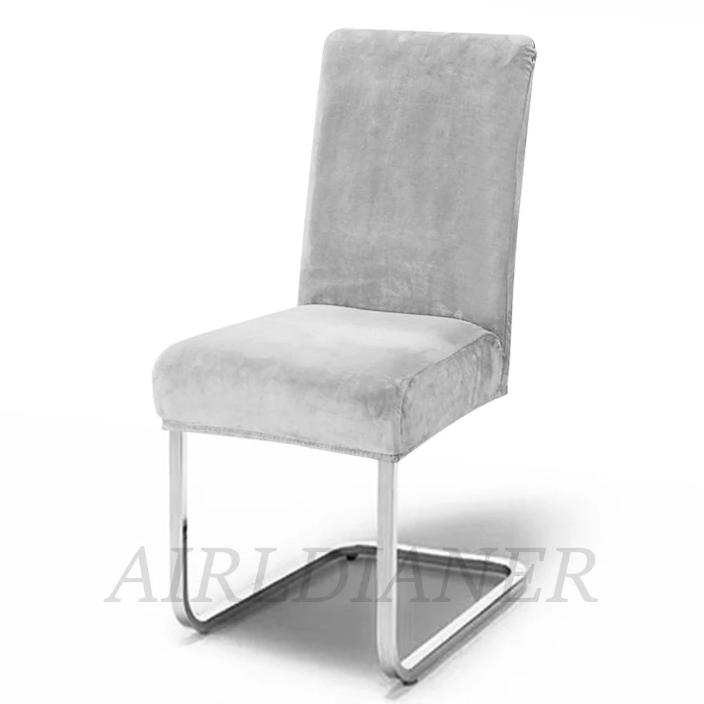 Soft Velvet Stretch Chair Cover – Solid Color