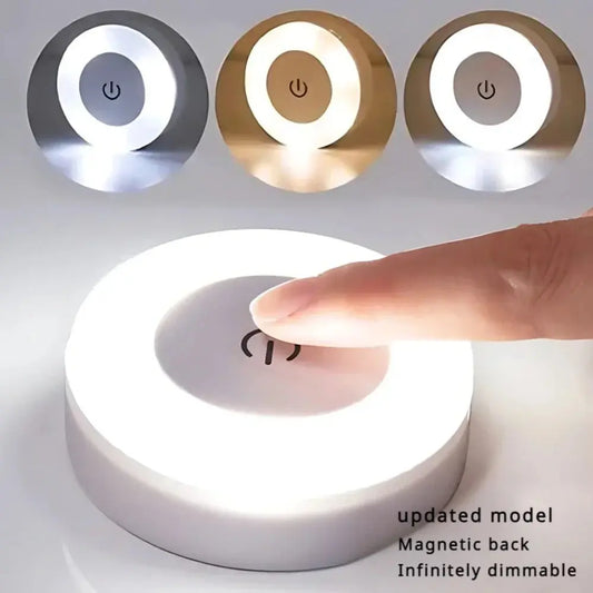 LED Portable USB Rechargeable Night Light – Round Design