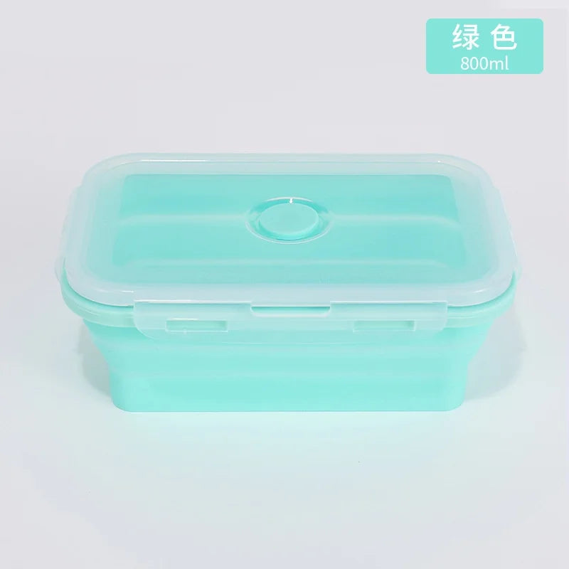 4PCS Collapsible Silicone Food Storage Containers with Lids