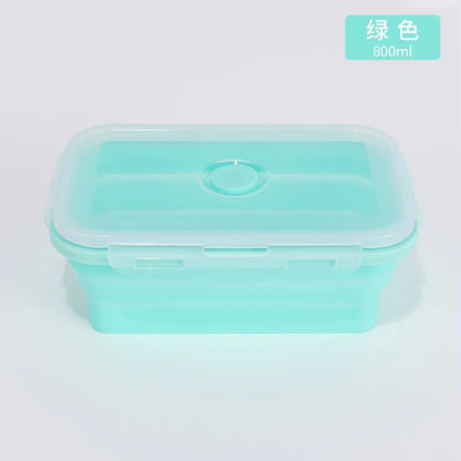 4PCS Collapsible Silicone Food Storage Containers with Lids