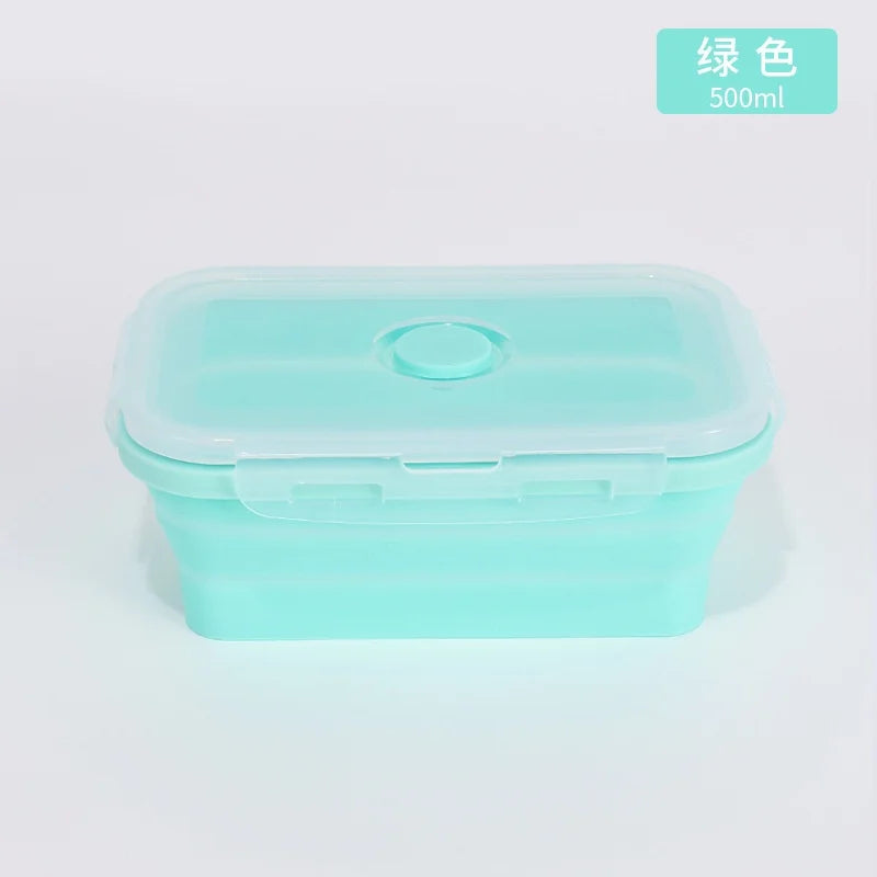 4PCS Collapsible Silicone Food Storage Containers with Lids
