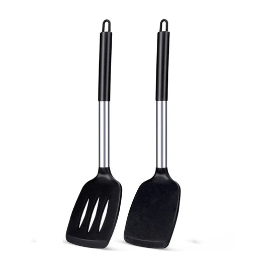 Heat-Resistant Silicone Spatula Set 2PCS