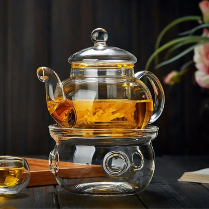 Heat-Resistant Glass Teapot with Infuser